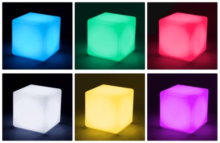 Светильник Куб 40 питание от сети 220В, RGB